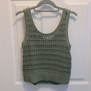 Old Navy Pointelle-Knit Sweater Tank Top
